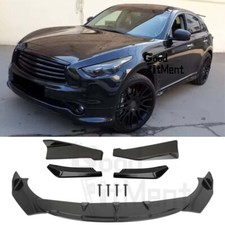 Front Rear Bumper Lip Side Skirt Splitter Kit For Infiniti Fx35 Fx37 Fx45 Fx50