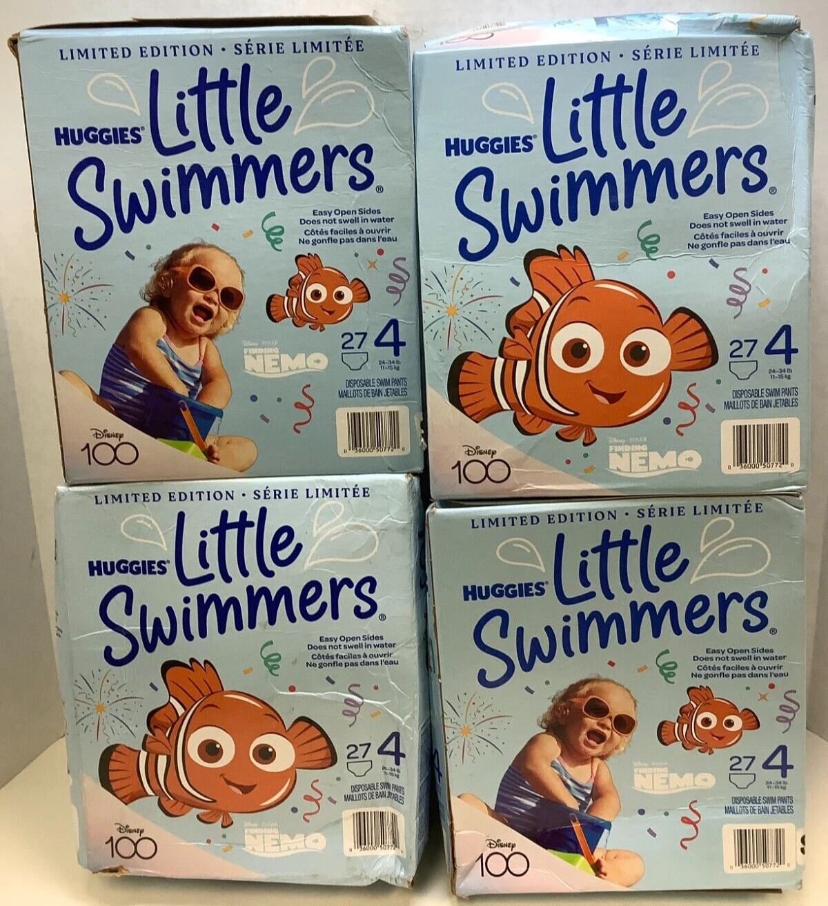 Huggies Little Swimmers Disposable Swim Diapers, Nemo, SIZE 4 (24-34 Lbs) 108ct
Opens in a new windo