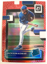2022 Panini Optic red dragon rc JACKSON KOWAR #ed 43/99! Kansas City Royals
