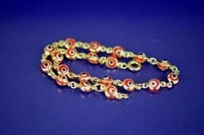 14k Yellow Gold Evil Eye Bracelet