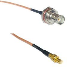 RG316 BNC FEMALE BIG BULKHEAD to SMB MALE RF Cable Rapid-SHIP LOT