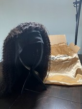 WIGENCOUNTERS 20 Inch Kinky Curly 100 Human Hair HW0001 Headband Wig