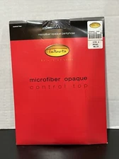 TALBOTS Microfiber Opaque Control Top PANTYHOSE Brown Size A