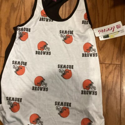 NFL Cleveland Browns Girl Teens Tank Top Official Team Apparel Large   MWT T259B