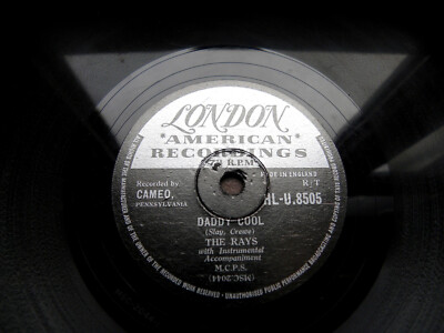 0703/ THE RAYS-DooWop-Daddy Cool -Silhouttes-JUKEBOX-HITS-78rpm Schellack