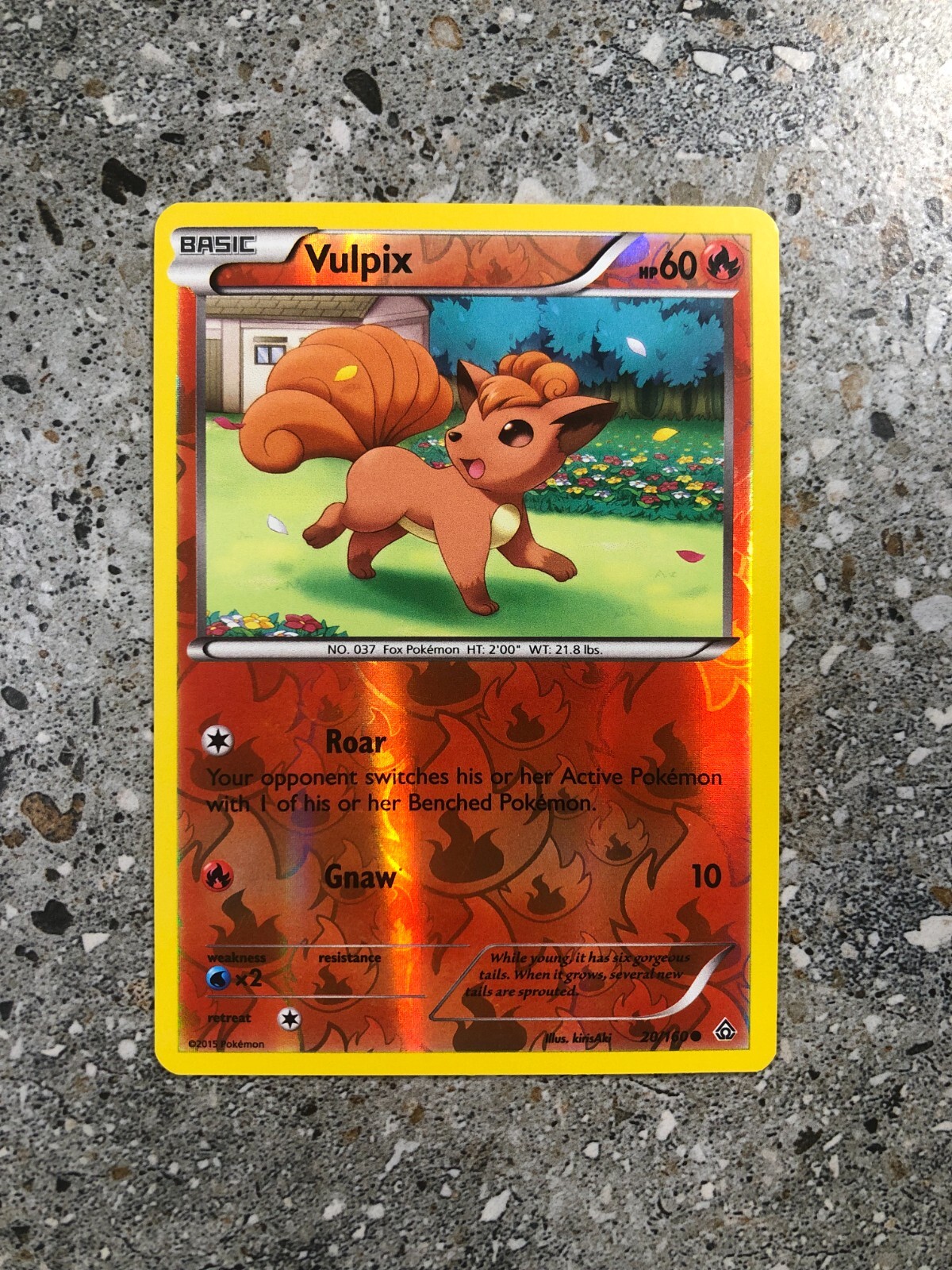 Pokemon TCG Cards Vulpix 20/160 Primal Clash Reverse Holo NM