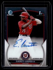 Everett Cooper III 2023 Bowman Chrome 1st Autograph Auto Card #CPA-EC