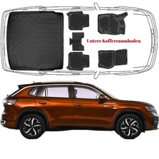 Trimak Passgenau Fußmatten & Untere Kofferraumwanne für VW Tayron e-TSI ab 2024