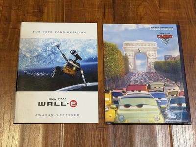 2 x Wall-E & Cars 2 Disney Pixar FYC For Your Consideration Awards Screener DVDs
