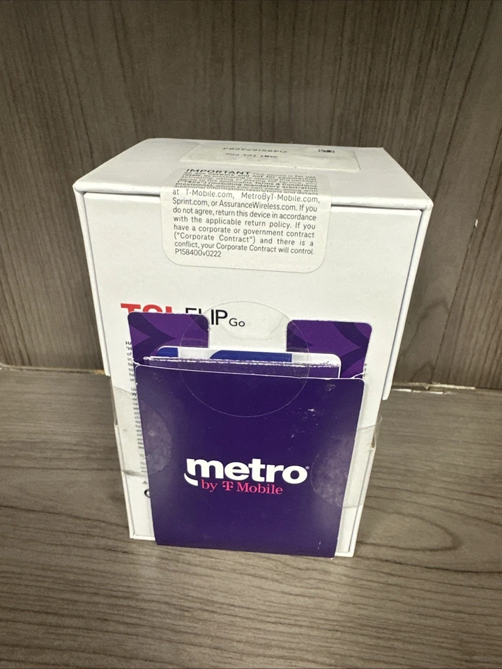 New/Sealed - Metro PCS By T-Mobile TCL Flip Go, 8GB, Blue - Prepaid Flip Phone - Image 2 of 2