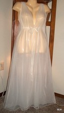 VTG Ethereal INTIME GRECIAN GODDESS DB Chiffon Hollywood Drape Back Nightgown