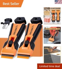 Efficient 2 Pack Scraper with 314 Razor Blades - Ideal for Tough Cleaning Tasks