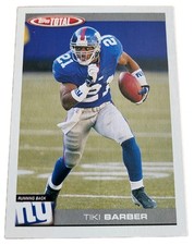 2004 Topps Total #130 Tiki Barber New York Giants NFL Football Card (D9