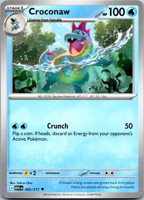 Pokemon Croconaw ME: Ascended Heroes (ASC) Normal 042/217 NM