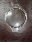 Vintage Pyrex Clear Glass Round  Casserole Lid 475 C Tab Handles