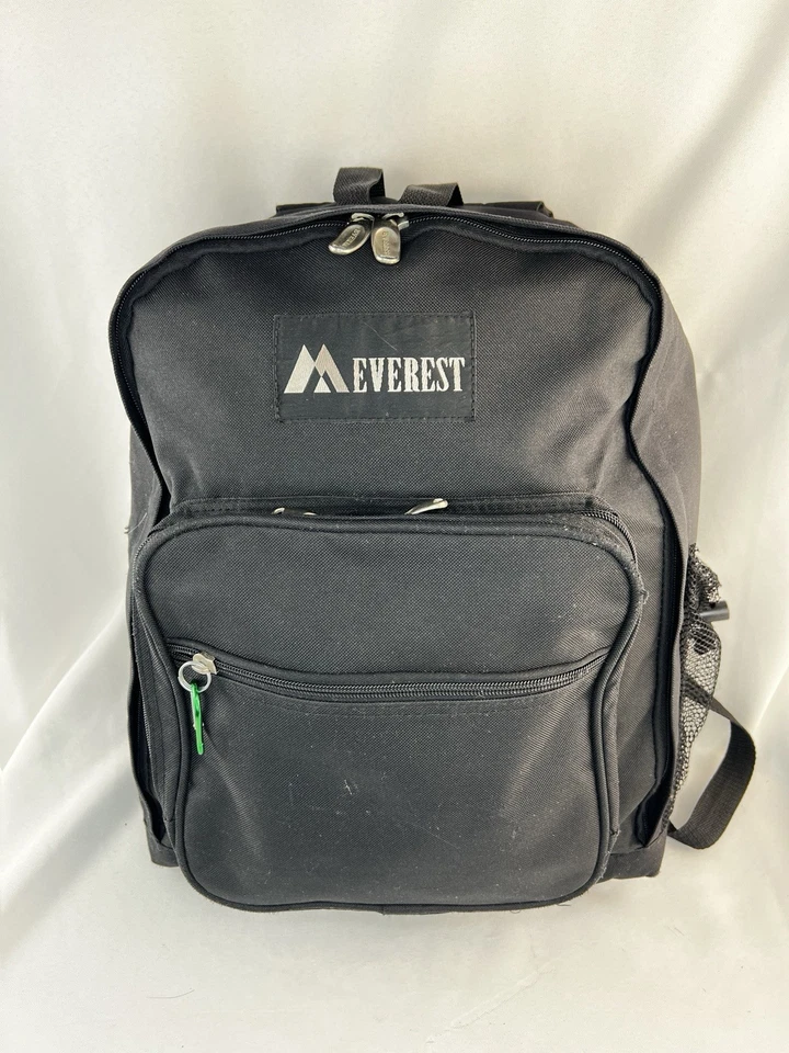 Mochila Everest negra/gris 16 pulgadas de largo y 11 pulgadas de ancho interior medio Foto 2 de 4