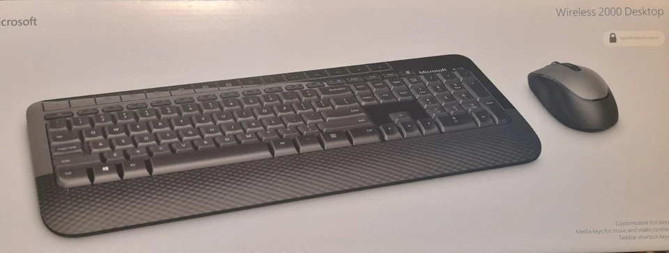 Microsoft Wireless Desktop Keyboard 2000 Tastatur, Maus Set - UK Layout - Bild 4 von 4