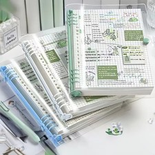 240 Pages Checkered Notebook 21 x 17cm Diary Writing School Green Blue Book AU