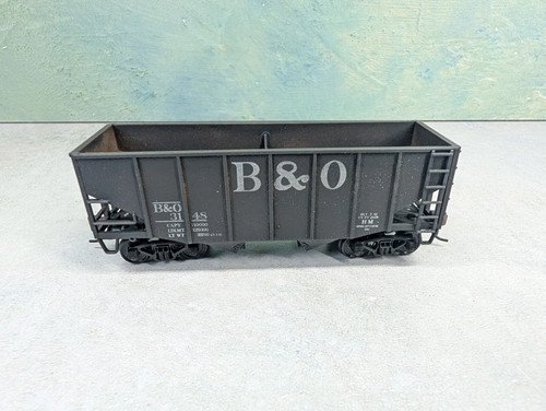 USADO Stewart Hobbies escala HO 2 bahías tolva abierta B&O #3148 desgastado | Condition: Used
