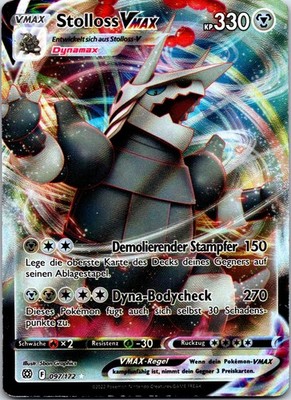 Stolloss VMAX Ultra Rare SWSH09: Brilliant Stars 097/172 deutsch Pokemon Karte