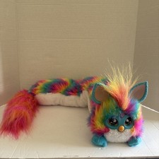 Furby DJ Rainbow Interactive Toy Long Furby Tested And Works