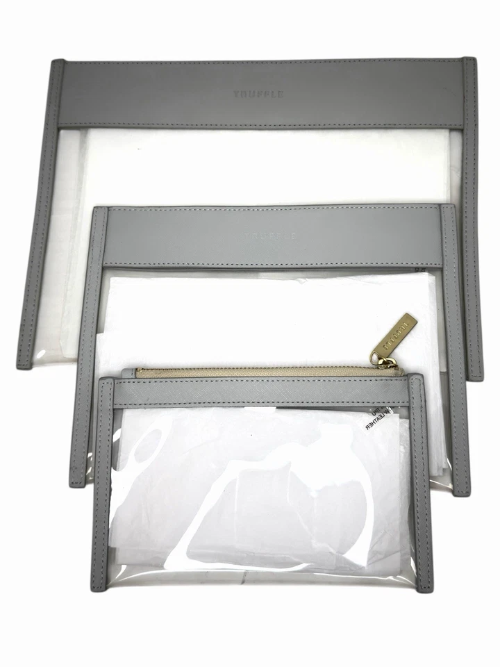 Truffle Clarity Clutch Set of 3 Mini/Small/Large TSA-Approved Travel Pouches - Image 4 of 4