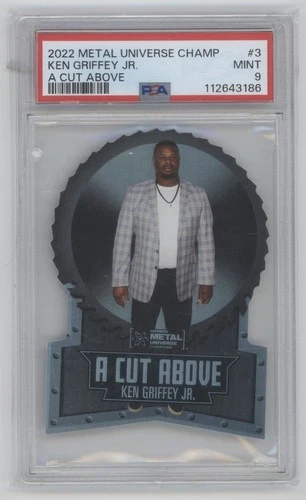 2022 Metal Universe Champions A Cut Above Ken Griffey Jr. PSA 9 MINT #3 HOF