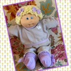 Cute Vintage Cabbage Patch Kids Girl HM1 KT Lemon Blonde Short Hair Blue Eye