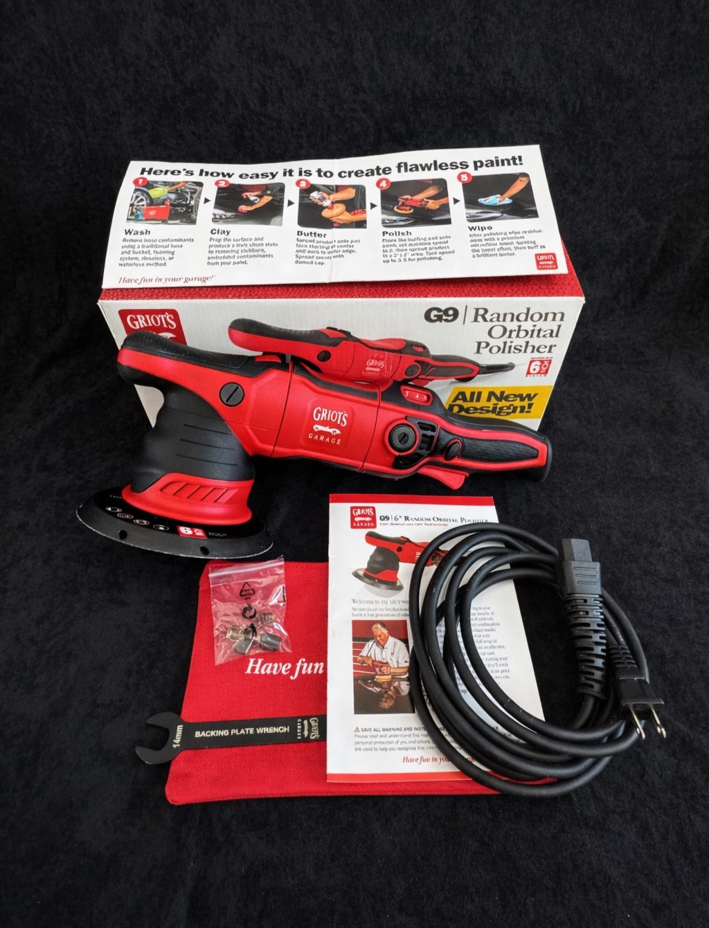 GRIOTS GARAGE G9 NEW DESIGN RANDOM ORBITAL POLISHER