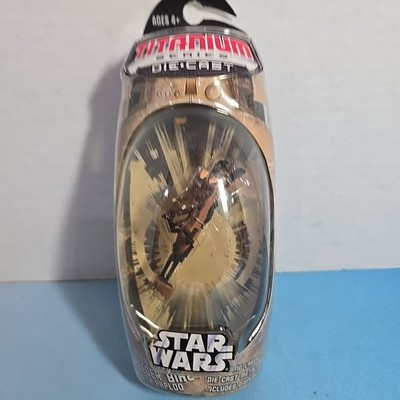 STOLEN IMPERIAL SPEEDER BIKE w/ PAPLOO Star Wars Titanium Series Die Cast NEW