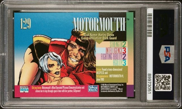 1993 Marvel Universe Splice PSA 10 GEM MINT (Pop 2) view 2