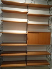 Teak String Regal Nisse Strinning, Schrank mit Schiebetüren, 160 x 200 cm