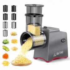 Electric Cheese Grater 7 Blades 250W Shredder Machine ULTAC Block Different