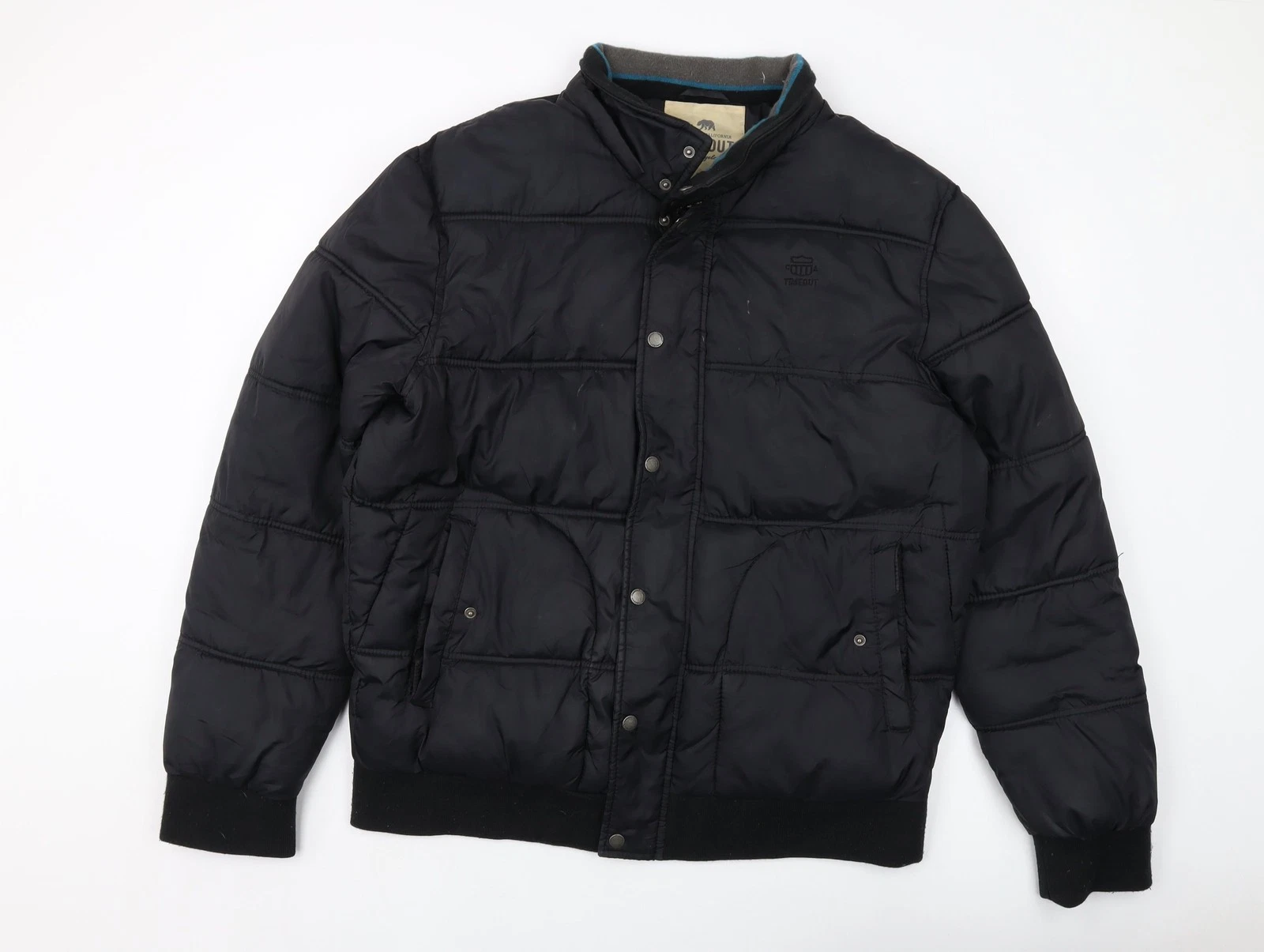 Southern California Mens Black Puffer Jacket Jacket Size XL Zip