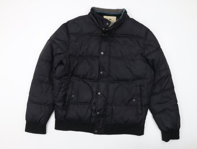 Southern California schwarze gefütterte Herrenjacke Jacke Größe XL Reißverschluss