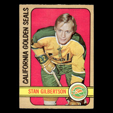 Stan Gilbertson #70 1972 O-Pee-Chee California Golden Seals Hockey Card NHL EX