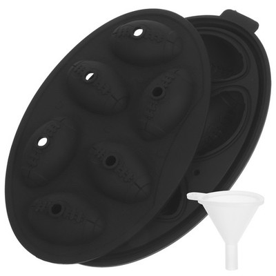  Set of 3 Football Eiswürfelform Kugeleiswürfelmacher Silikon Eiswürfelbereiter