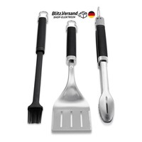 Weber Grillbesteck Premium 3-Teilig Grillzange, Grillwender, Grillpinsel 6764