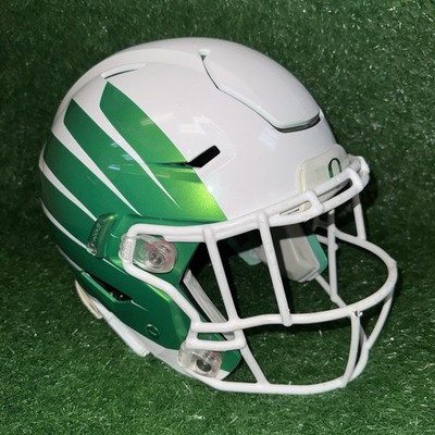 Oregon Ducks Riddell SpeedFlex Football Team Issued White Green Wings Helmet XL