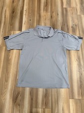 Adidas Golf Polo Shirt Men  s Large Gray Climalite