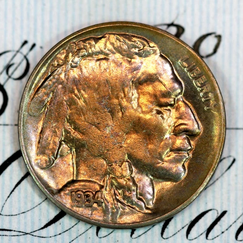 * 1934-D * SUPERB+ GEM BU MS BUFFALO NICKEL * FROM ORIGINAL COLLECTION