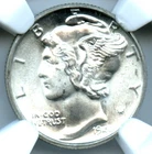 1944 Mercury Dime, NGC MS 66