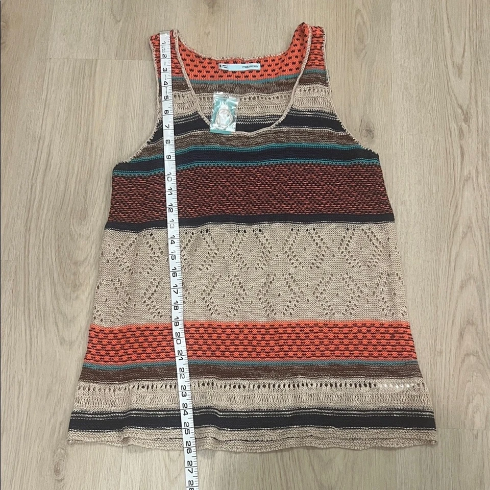 Nuevo con etiquetas Top Maurice’s Mediano Colorido a Rayas Sin Mangas Foto 3 de 4