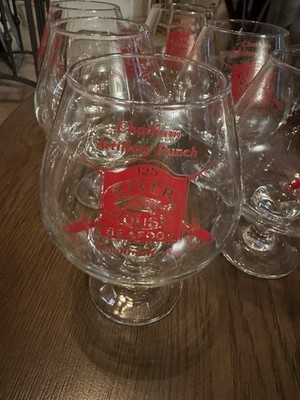 Chatham Artillery Punch The Shrimp Factory Large Brandy Glasses Set Of 6