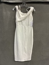 Premier Amour Women's White Off-the-Shoulder Sheath Cocktail Dress NWT Sz 6