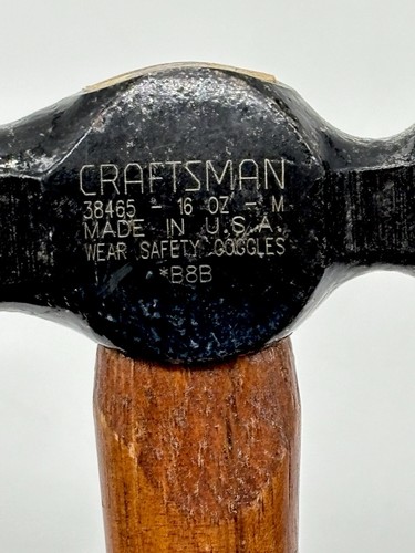 Craftsman 16oz Ball Peen / Pein Hammer # 38465 M Series - USA - New Old Stock - Bild 12 von 13