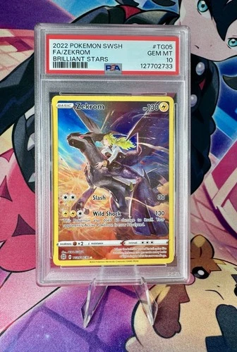 Zekrom TG05 2022 Brilliant Stars Trainer Gallery Full Art Holo Pokemon PSA 10