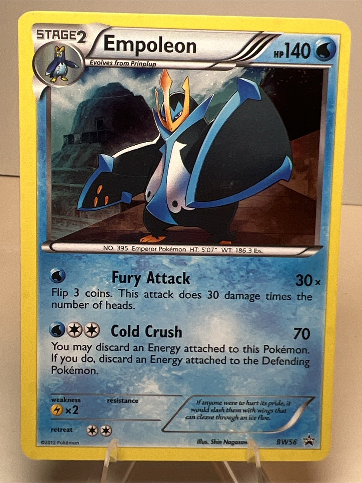 LP- Empoleon BW56 Holofoil Black and White Promos AUTHENTIC Pokemon Card
