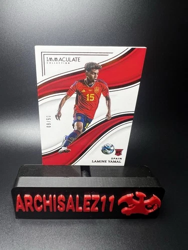 2023-24 Panini Immaculate Soccer Lamine Yamal RC Silver 05/60 Spain Jersey