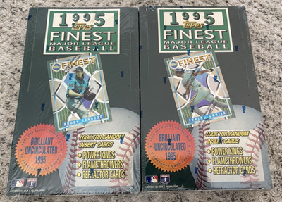 (2) Box Lot 1995 Topps Finest Baseball Factory Sealed